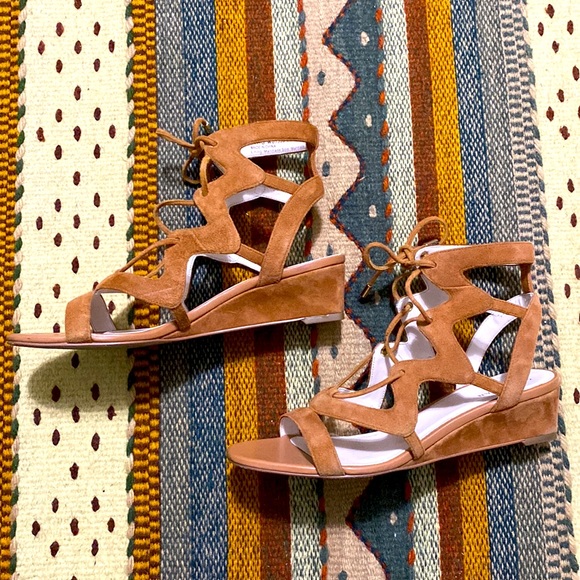 Cole Haan Grand OS Vable Wedge Women’s 6.5B Tan Suede - Picture 4 of 12